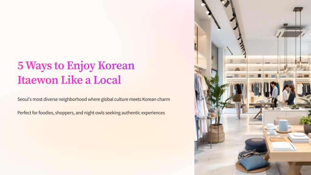 🧳 5 Methods to Take pleasure in Korean Itaewon Like a Native